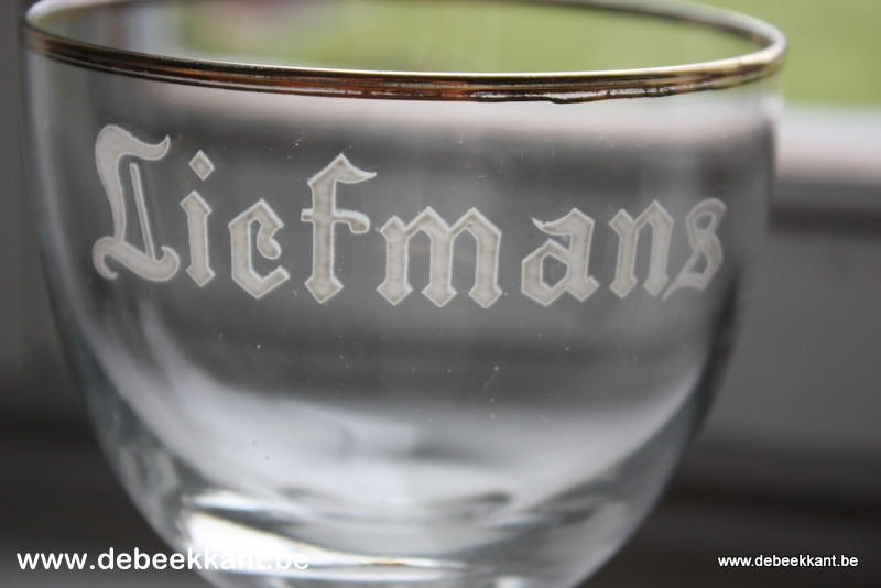 Kelkglas brouwerij LIEFMANS gouden boord 